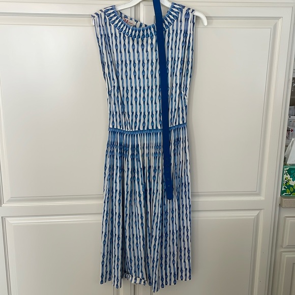 R&K Striped Dress With Belt - Picture 1 of 8